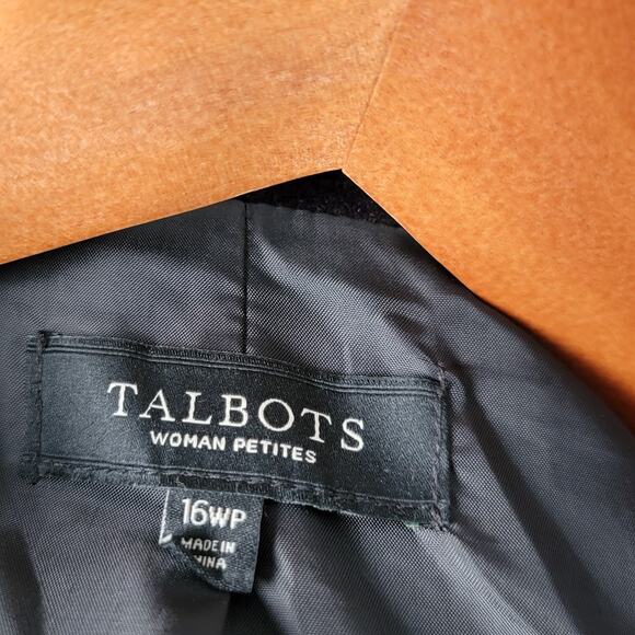 Talbots Red Rose Velvet Jacket 16WP Soft Goth Floral Romantic Dark Academia - Picture 3 of 9